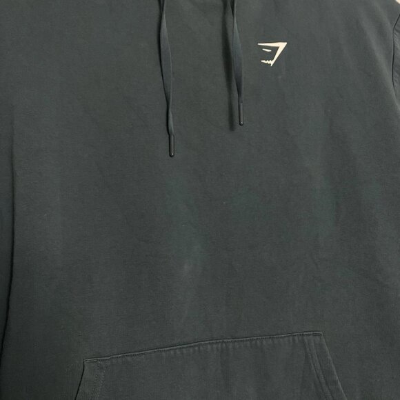 Gymshark Mens Teal Blue Green Long Sleeve Hoodie Hooded Sweatshirt Size Medium - Picture 3 of 5